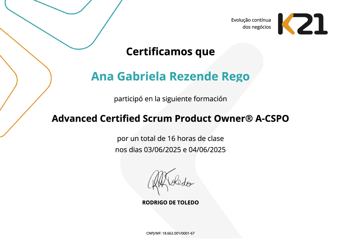 Certificado K21